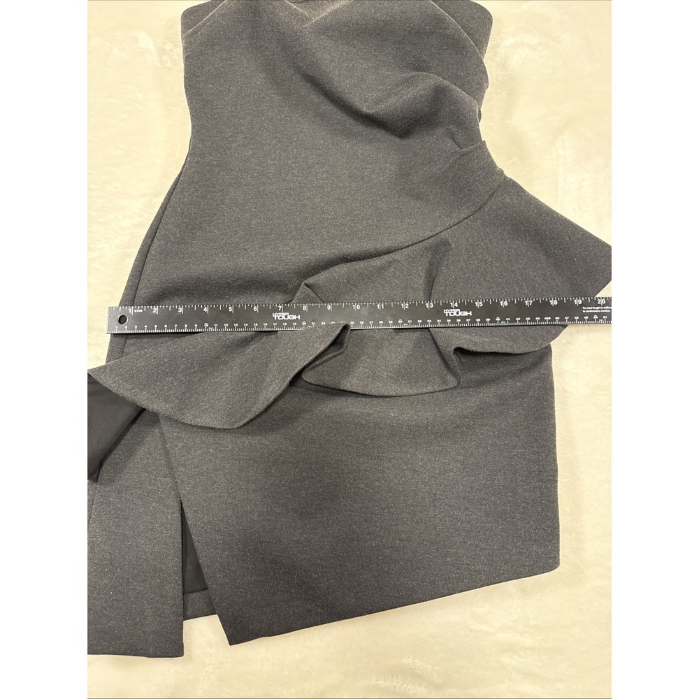 ELLIATT REVOLVE Little Black Dress Asymmetrical Ruffle Mini Small Cocktail Party - Picture 11 of 11
